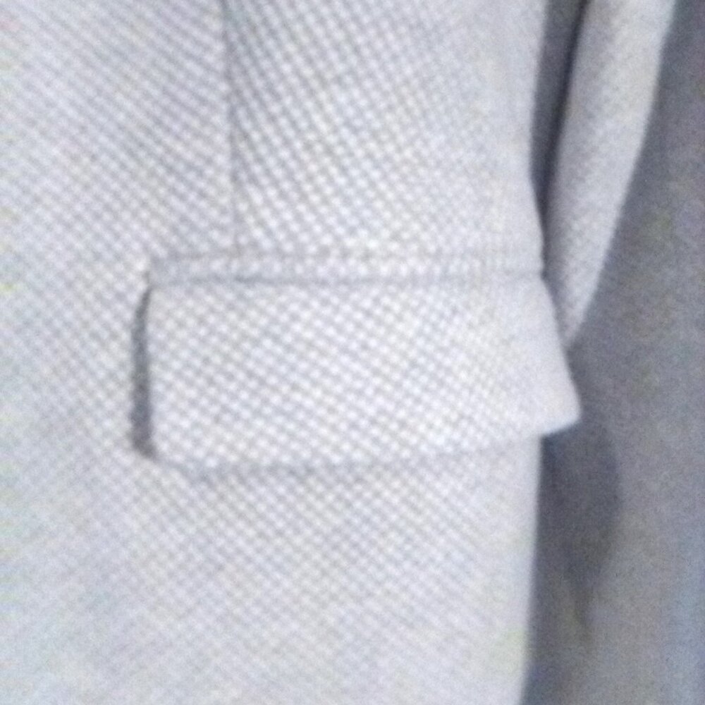 Talbots Petite Light Gray/White Woven Blazer - Picture 6 of 12